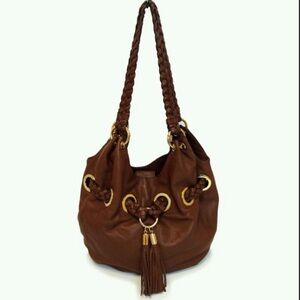 Michael Kors Cameron Braided Drawstring in Rich Brown